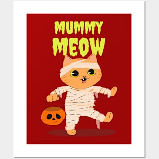 Mummy Meow Cat Posters and Art